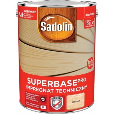 Technická základní impregnace na dřevo Sadolin Superbase PRO bezbarvá 5L