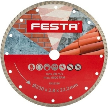 Festa Kotouč diamantový turbo 230 x 2,6 x 22,2 mm 21423