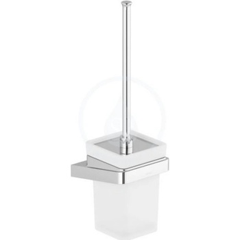 Ravak Koncept 10° X07P330 TD 410.00 Držiak s nádobkou a WC kefou chróm, sklo