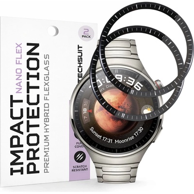Techsuit Протектор за Huawei Watch 4 Pro - Nano Flex (2 pack) - Techsuit - Черен