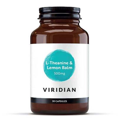 Viridian L-Theanine & Lemon Balm - Theanín a extrakt z Medovky lekárskej 30 kapsúl