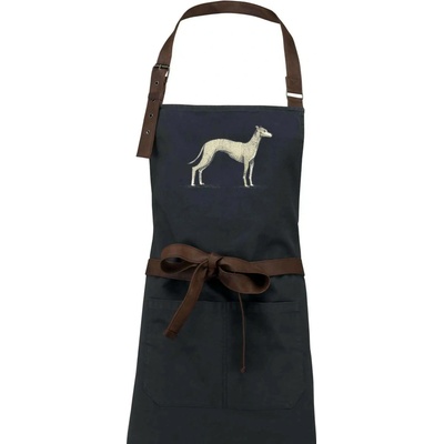 Drevené uhlie Vintage Whippet Zástera Vintage