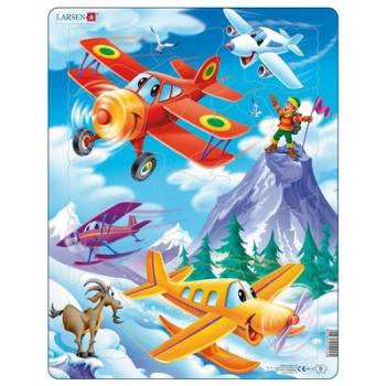 Image 1 of Larsen - Пъзел: Детски - "Самолети" - 20 части, голям