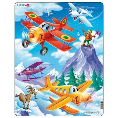 Larsen - Пъзел: Детски - "Самолети" - 20 части, голям