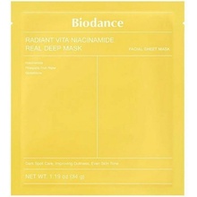 BIODANCE Radiant Vita Niacinamide Real Deep Mask rozjasňujúca maska pre pleť s hyperpigmentáciami 34 g