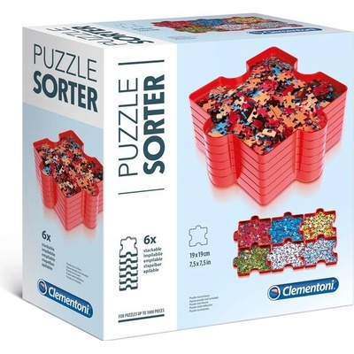 CLEMENTONI Puzzle Puzzle Sorter, (6x) 19 x 19 cm