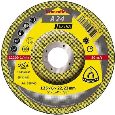 Klingspor Kotouč brusný 180 x 6 x 22,2 mm A24 KLB13444