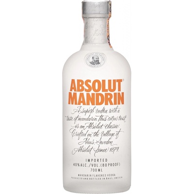 Absolut Mandrin 40% 0,7 l (čistá fľaša)