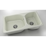 FAT Mивка Classic 213 Polymer marble, 02 Полярен гранит, с включен сифон Мивка за вграждане