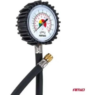AMIO Analogový manometr s hadicí 30cm 12bar