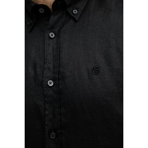 HUGO BOSS риза мъжка ленена liam (50556077) - answear - 197,52 лв