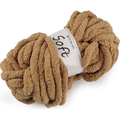 Pletací příze žinylková Soft 250 g Varianta: 19 béžová písková, Balení: 1 ks 57866/147363/278210