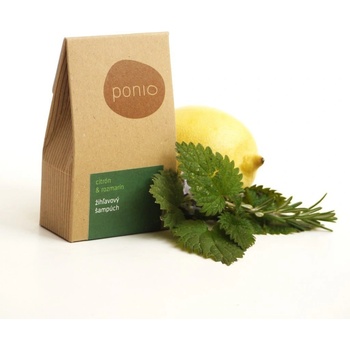 Ponio tuhý šampon kopřivový Citrón a rozmarýn 60 g