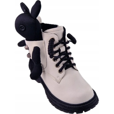 Vinceza kotníkové boty s medvídkem 36261 bílá