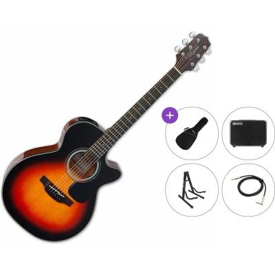 Takamine GF30CE-BSB Premium SET Brown Sunburst Електро-акустична китара Джъмбо