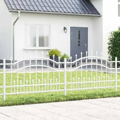 Oplocení plot bílý 115 cm, práškově lakovaná Ocel