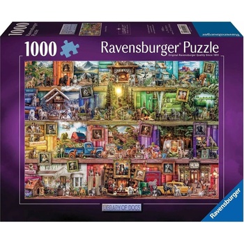 Ravensburger Пъзел Ravensburger от 1000 части - Кучешката библиотека (7012001259)