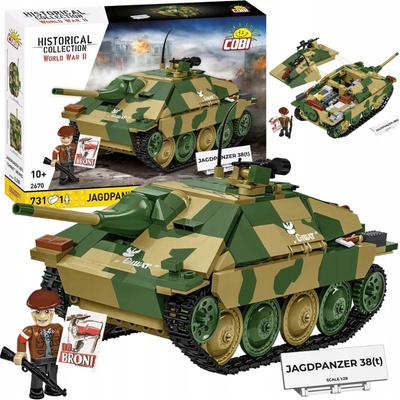 Cobi 2670 II WW Jagdpanzer 38 t "CHWAT" Odvážlivec 1:28 731 k