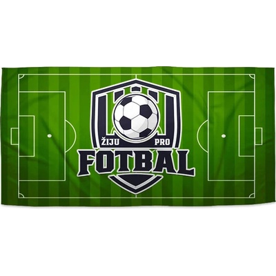 SABLIO Ručník - Žiju pro fotbal 50x100 cm