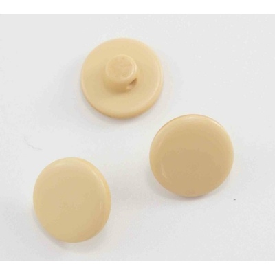 Gombík so spodným prišitím - béžový - priemer 1,25 cm