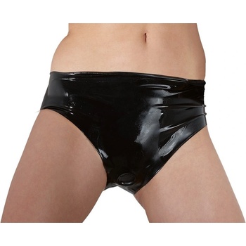 LateX бикини с дилдо Гланциран, XL