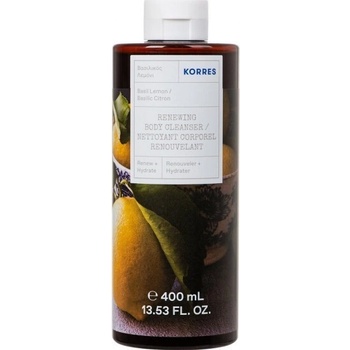 KORRES Душ - гел с кремообразна пяна Лимон и Босилек, Korres Shower Gel Basil - Lemon 400ml