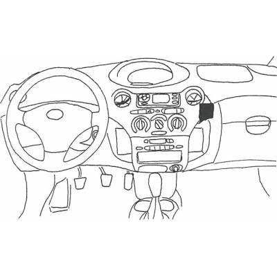 Konzole pro držák mobilního telefonu do Toyota Yaris