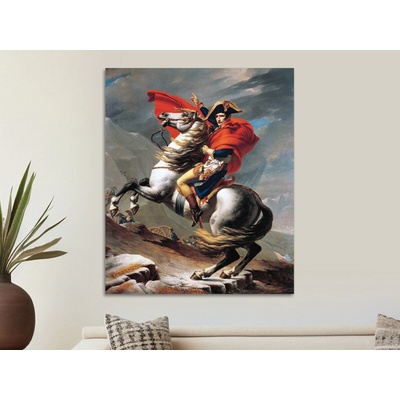 Napoleon překračuje Alpy - Jacques-Louis David Varianta: 60x70 cm - na KAPA desce 5 mm (k zavěšení)
