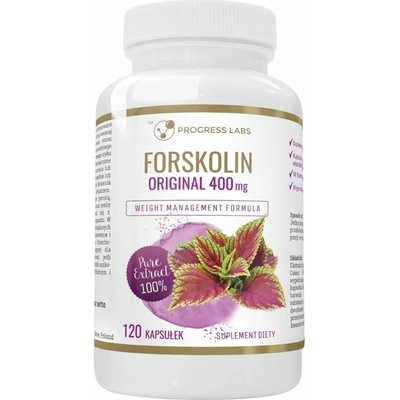 Progress Labs Forskolin indická žihľava 400 mg 120 kapsúl