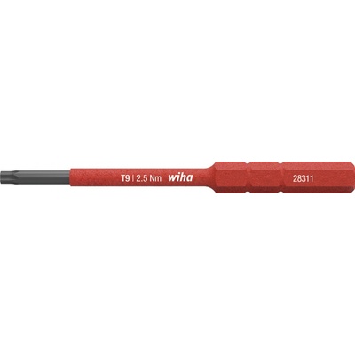 Bit t9/75mm 1000 v torx softfinish electric slimbit 2831 15 wiha 41160