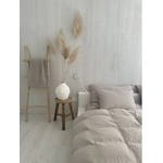 Butter Kings Бежово единично муселиново спално бельо 135x200 cm Plain Muslin - Butter Kings (MUS_002_bedding_set_135x200/60x50)