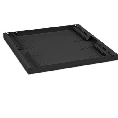 TRITON Police s perforací 19", 1U/750mm, nosnost 80kg, černá, RAB-UP-750-A4