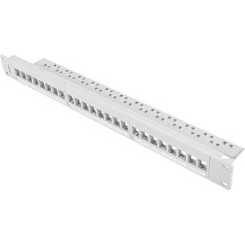Lanberg patch panel blank 24 port 1U for keystone modules gray (PPKS-1024-S)