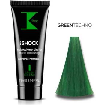 K-Time Shock semi-permanentní barva na vlasy Green Techno 75 ml