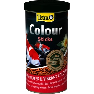 TETRA Pond Colour Sticks - пълноценна храна за ярко оцветени езерни риби, хранителнити вещества, минерали, микроелементи и витамини, каротеноиди, осигуряват балансирано хранене и насърчават живи цветове