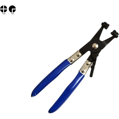 GEKO Kleště na hadicové spony s ráčnou křížové 05300 G01657