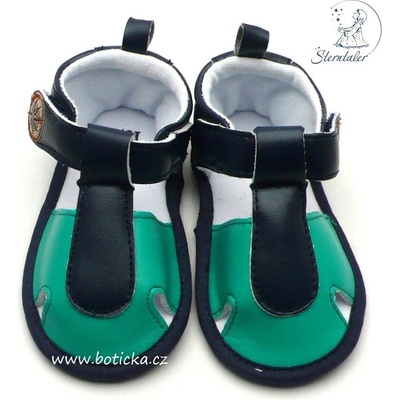 Sterntaler baby booties modrozelené