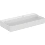 Ideal Standard Conca Ceram - Умивалник за монтаж върху плот 100x45 см, без преливник, с 3 отвора за смесител, бял T383601 (T383601)