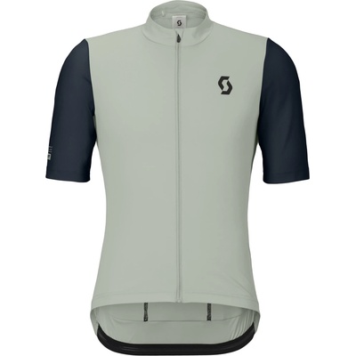 Scott Мъжка фланелка с къс ръкав за колоездене Scott Jersey Endurance S/S Cycling jersey - Spray Grey / Dark Blue (056-4069-0213)