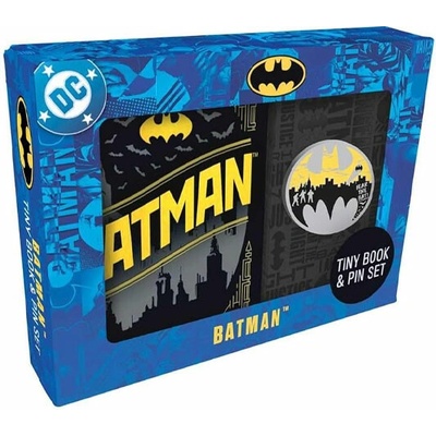 DC COMICS BATMAN TINY BK & PIN SET