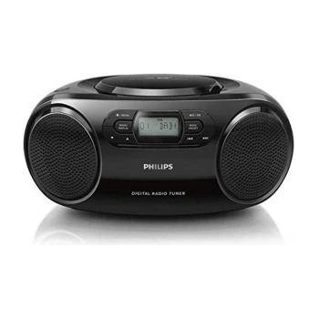 Philips CD Радиокасетофон PHILIPS CD Radio DAB, FM, LCD Дисплей, 3.5 mm Audio-In, Черен, AZB500/12