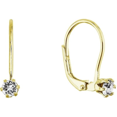 Pavona Pozlacené visací náušnice se Swarovski krystalem 31322.1