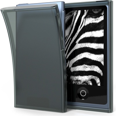 Čiré ochranné TPU silikonové pouzdro pro Apple iPod Nano 7 kwmobile - černá / transparentní