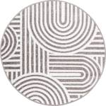 Multidecor Кръгъл килим salamanca 100 см сив/бял (mu0110)
