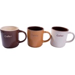  ЧАША С ДРЪЖКА 7.5/8СМ. РЕЛЕФ cofee (02-26370/4)