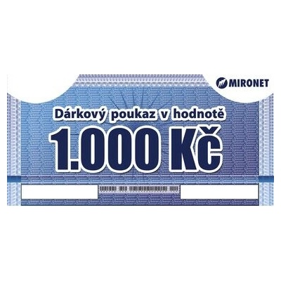 Dárkový poukaz v hodnotě 1000 Kč – Zboží Dáma