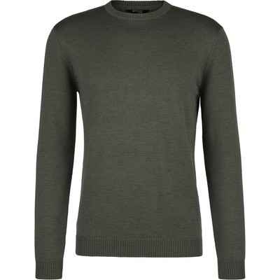 Stoic Мъжки вълнен пуловер Stoic MerinoKnit MMXX. Kniva Sweater Merino jumper - Dark Olive / Melange - размер 3XL (005-5605-0316)