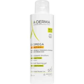 A-DERMA Exomega Control Emollient Foaming gel овлажняващ гел-пяна за суха атопична кожа 500ml