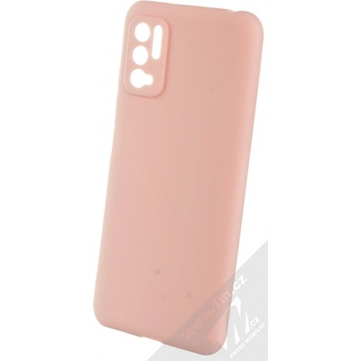 Pouzdro 1Mcz Matt Skinny TPU ochranné silikonové Xiaomi Redmi Note 10 5G, Poco M3 Pro světle růžové