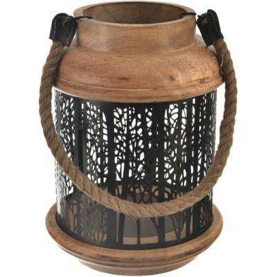 Sconto Lampáš BLACK I hnedá/čierna